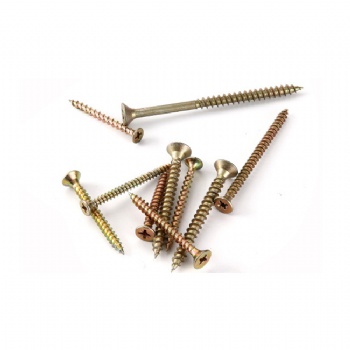 din 7505 yellow and white zinc chipboard screw