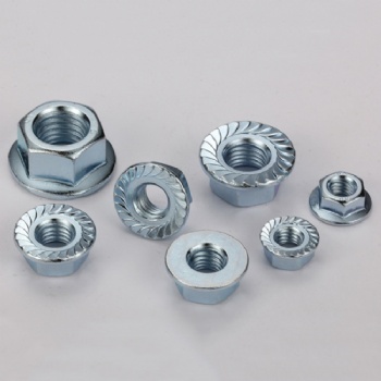 Hexagon nuts with flange