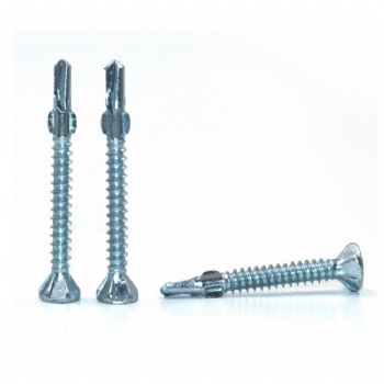 Double ear (clamp ear) drill screw